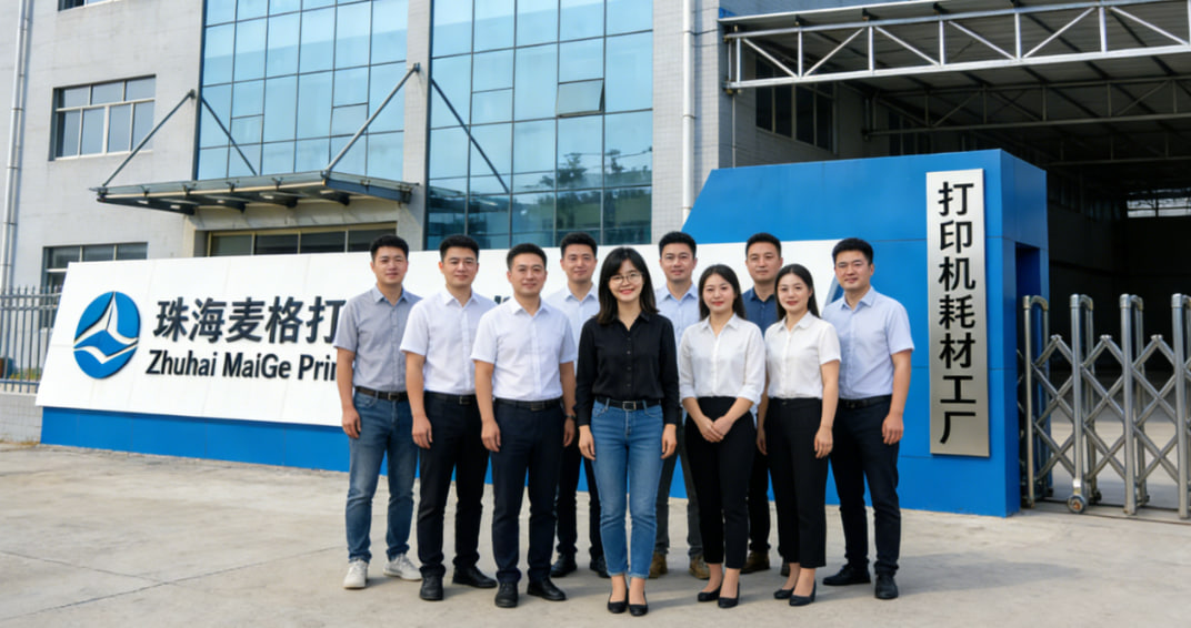 MaiGe team at the factory