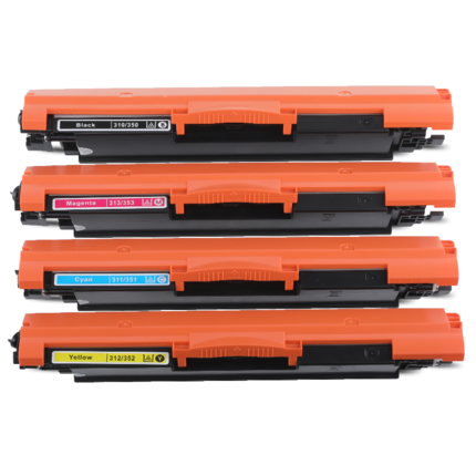 MaiGe Compatible HP 130A CF350A CF351A CF352A CF353A Toner Cartridge for M176n M177fw MFP High Yield 4-Color Set - compatible printer consumable