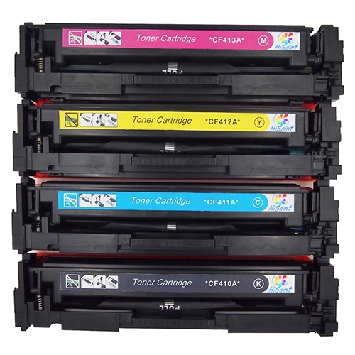 MaiGe Compatible HP 410A Toner Cartridges for CF410A CF411A CF412A CF413A for Use in HP Colour LaserJet MFP M477fdw Pro M452dn - compatible printer consumable