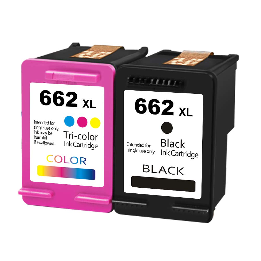 MaiGe 662XL Compatible HP for Ink Cartridges Black and Colour for DeskJet for Ink Advantage 2545 2546 2645 2646 3515 - compatible printer consumable