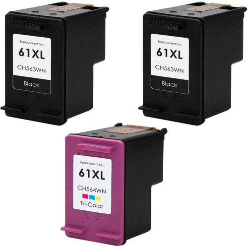 MaiGe HP Compatible Remanufactured Dye-based for Cartridge 61XL for DeskJet 1000/1010/1050/1512/1513 Multi-Color 18-Month - compatible printer consumable