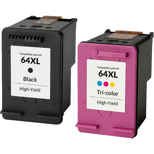 MaiGe Remanufactured Ink Cartridge for HP 64XL for Use in HP Envy 7958e 7955e 7858 7855 7855 7155 7158 6255 - compatible printer consumable