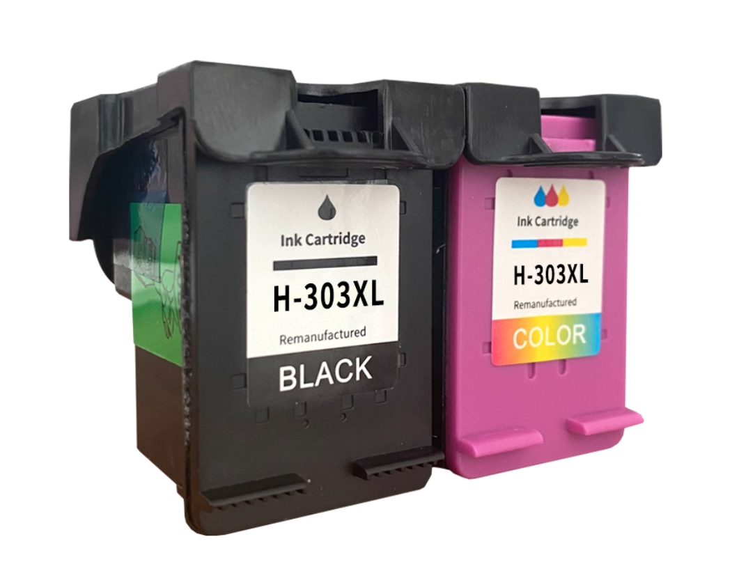 MaiGe 303XL Full Black & Tri-color Compatible for Cartridge for HP ENVY Photo 6220/6230/6232/7120 Printers-18 Months Warranty - compatible printer consumable