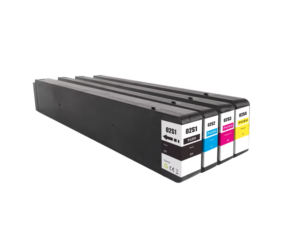 MaiGe Compatible Pigment Ink Cartridges T02S1 T02S2 T02S3 T02S4 Compatible with Epson Wide Format Printers WF-C20750 - compatible printer consumable