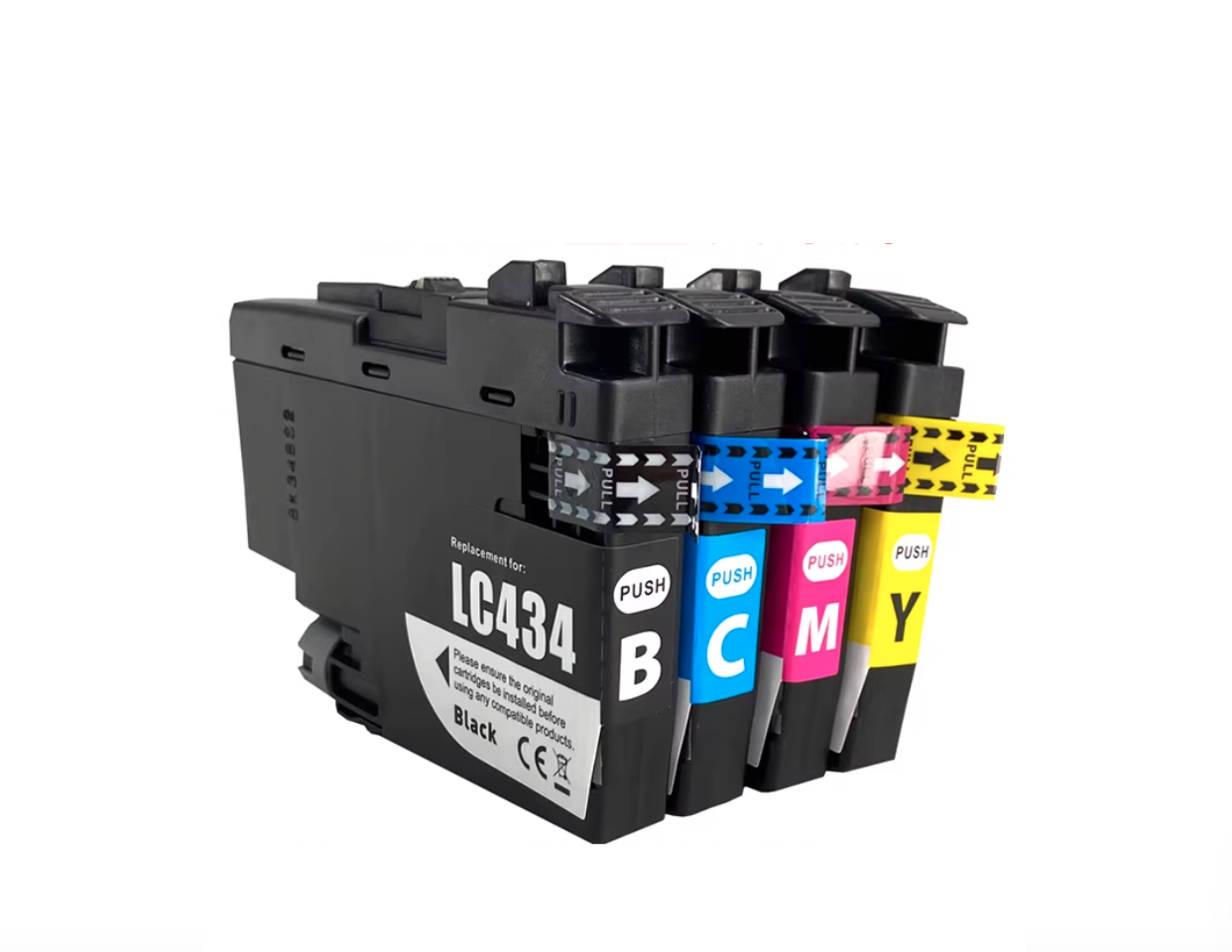 MaiGe LC434 LC-434 BCMY Ink Cartridges for Brother DCP-J1200W DCPJ1200W Printers - compatible printer consumable