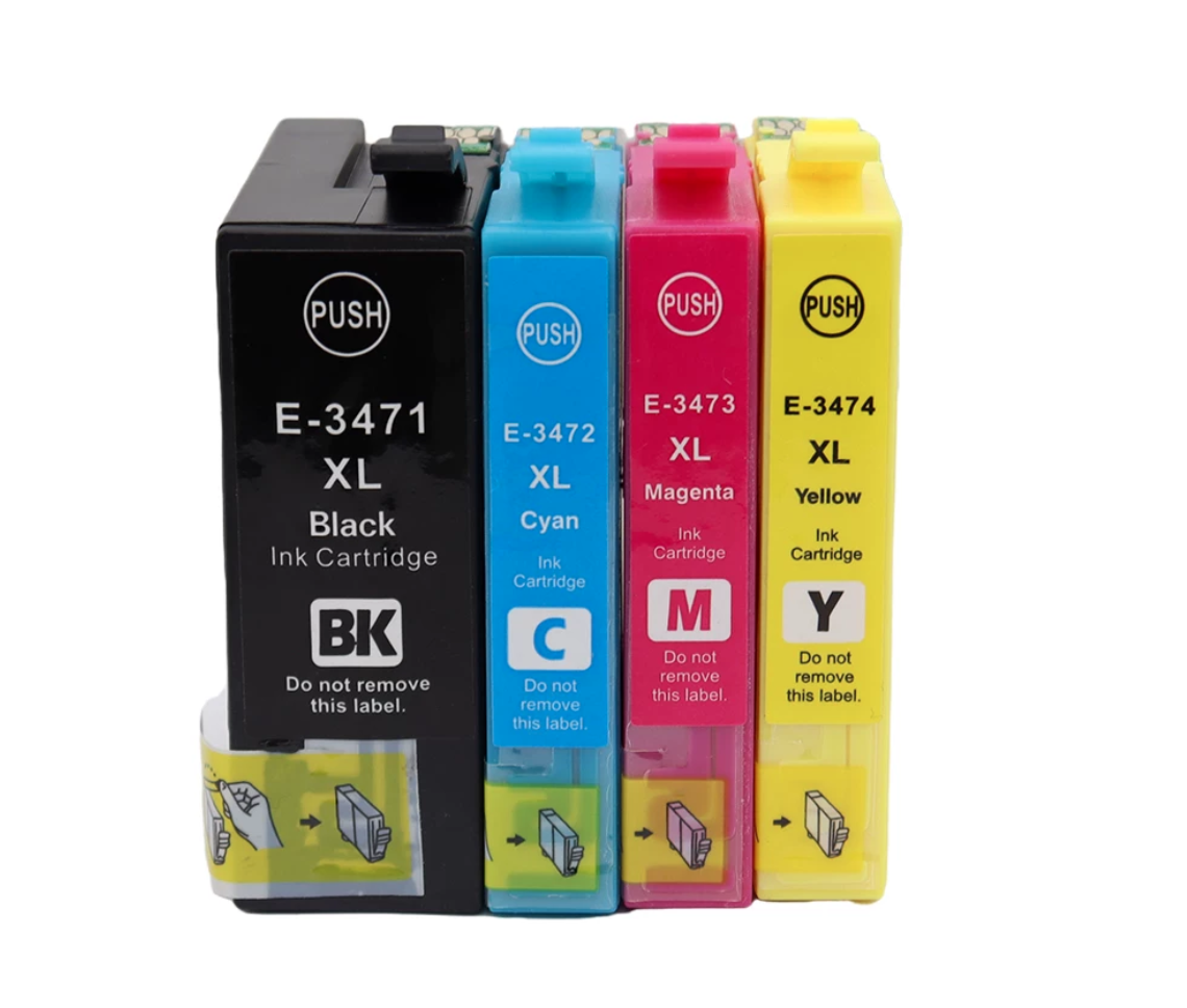 MaiGe Ink Cartridge 34XL T3471 T3472 T3473 T3474 Compatible with Pro WF3720 WF3725 WF3720DWF WF3725DWF Printer - compatible printer consumable