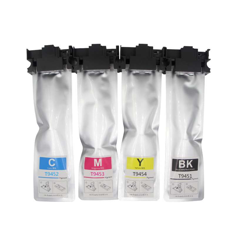 MaiGe T9451/52/53/54XL Pigment Ink Bag With Chip for Epson WorkForce Pro WF-C5290 WF-C5790 WF-C5210 WF-C5710 Printer - compatible printer consumable